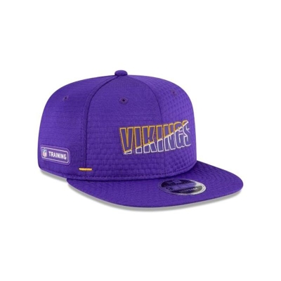 Purple Minnesota Vikings Hat - New Era NFL Official Summer Sideline 9FIFTY Snapback Caps USA6283147